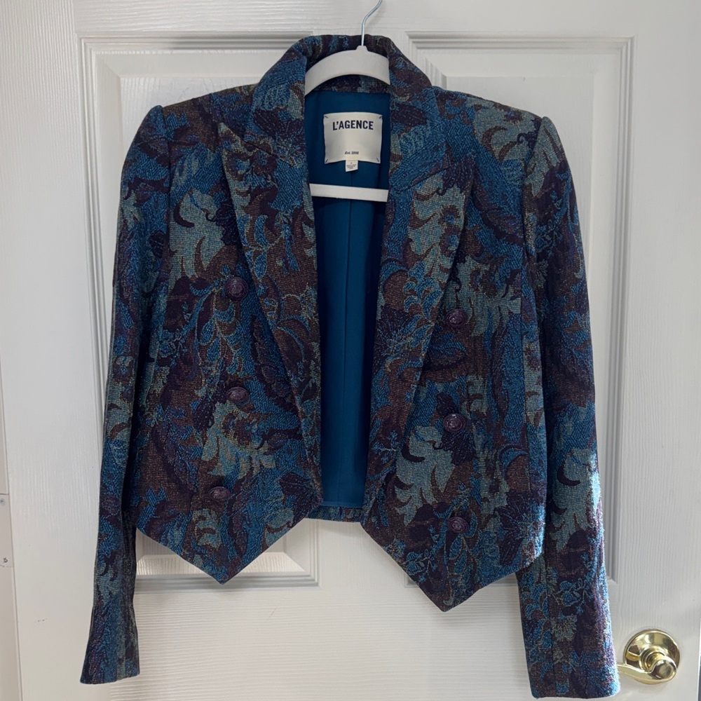 L'agence Multicolor Patterned Blazer - image 1